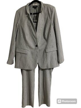 Lane Bryant Houndstooth Pant Suit Size 22